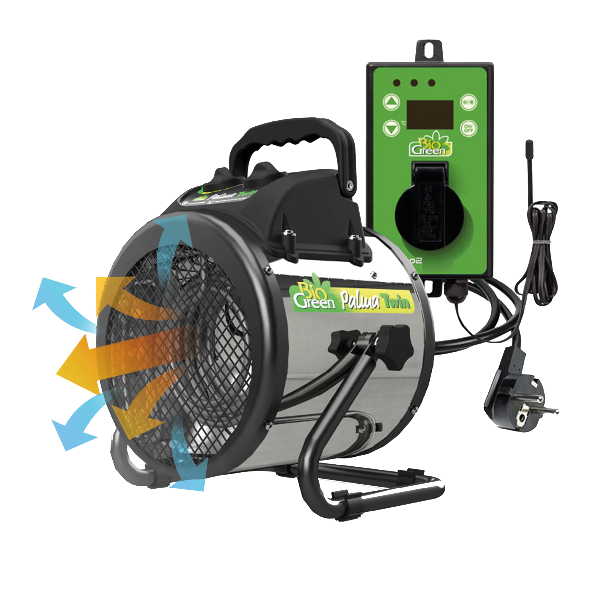 Electric Greenhouse Heater & Fan PALMA with Digital Thermostat, 5120 B