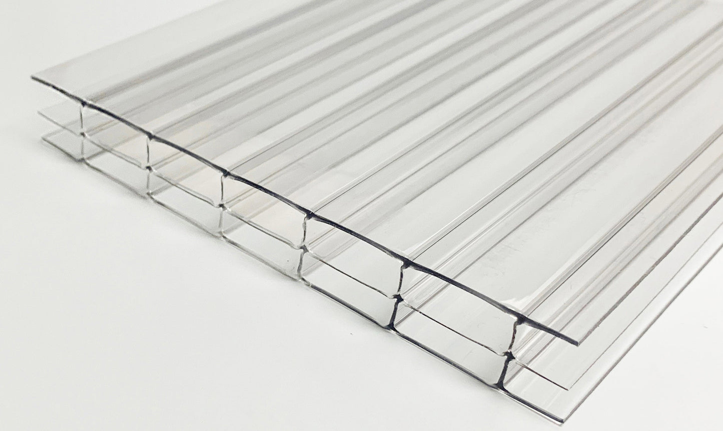 Triple Wall - Clear 16mm - Polycarbonate Sheets
