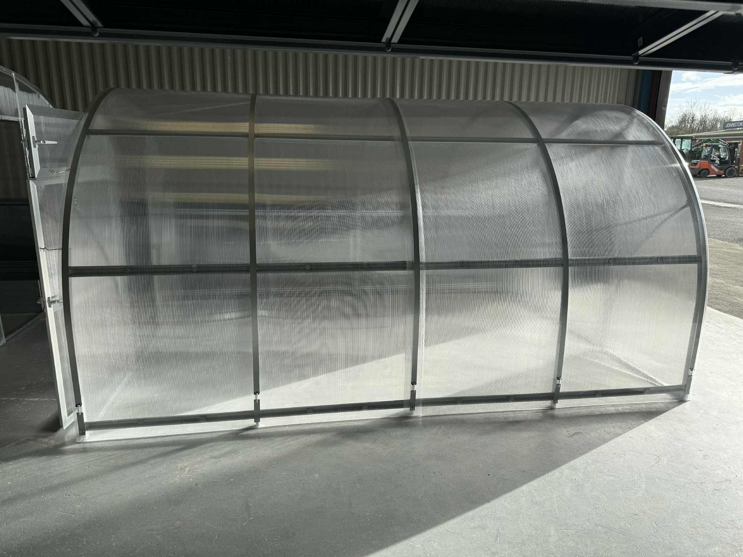 A side view of a  Sigma 300 (Gen III) greenhouse.