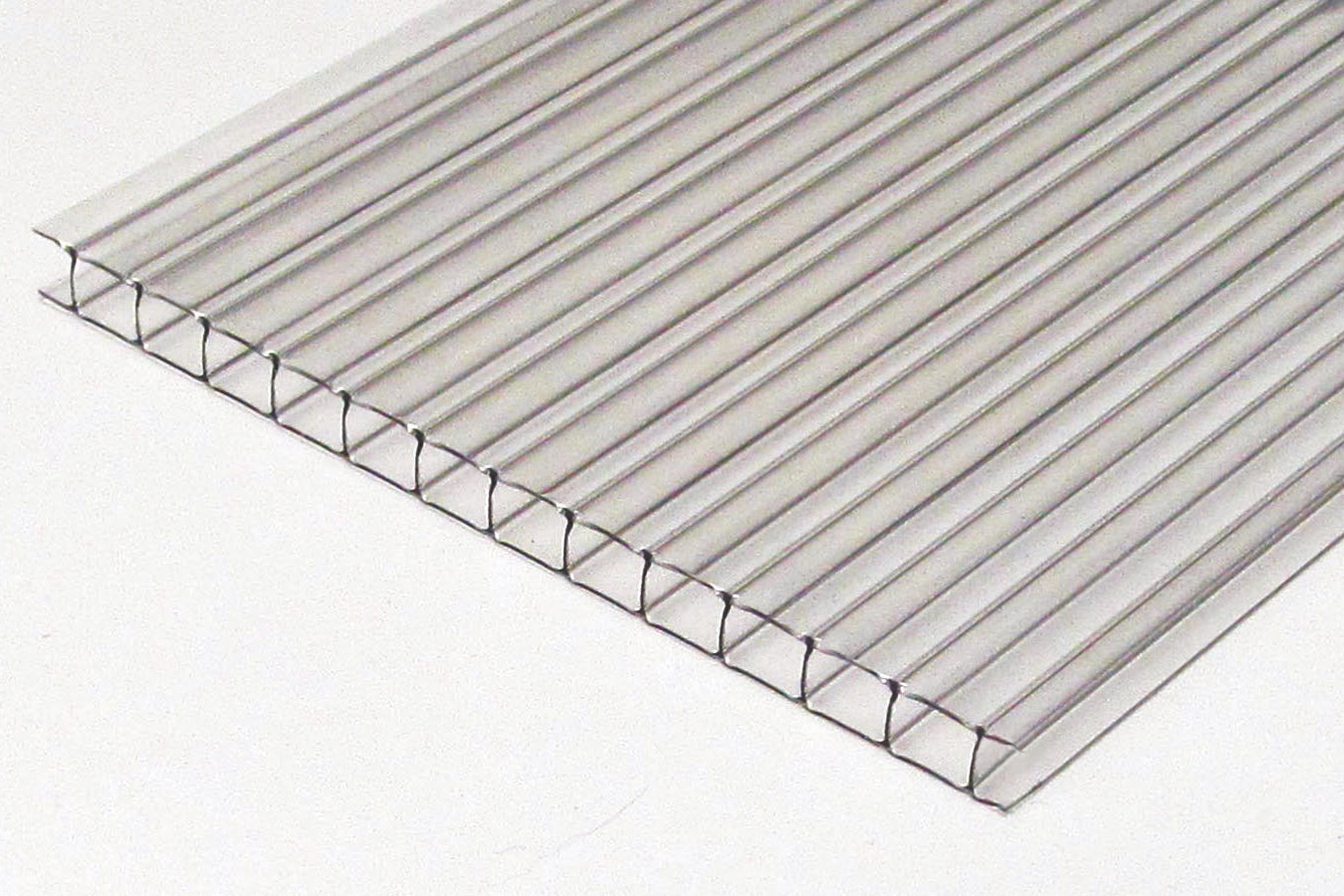 Twin Wall - Clear 8mm - 1UV + DRP - Polycarbonate Sheets